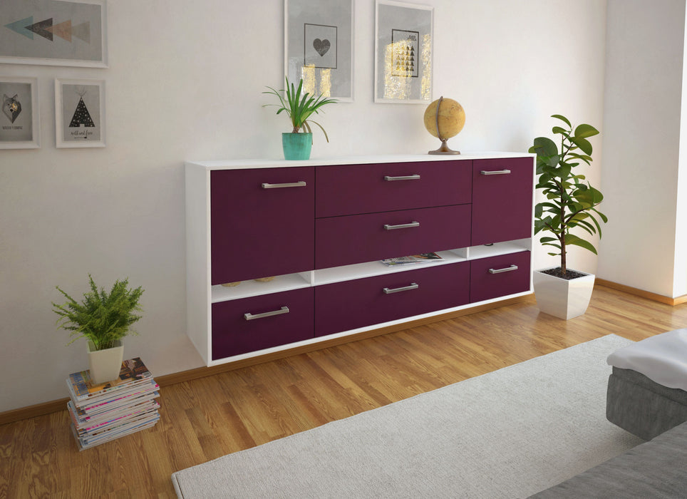 Sideboard Athens, Lila Seite (180x79x35cm) - Dekati GmbH