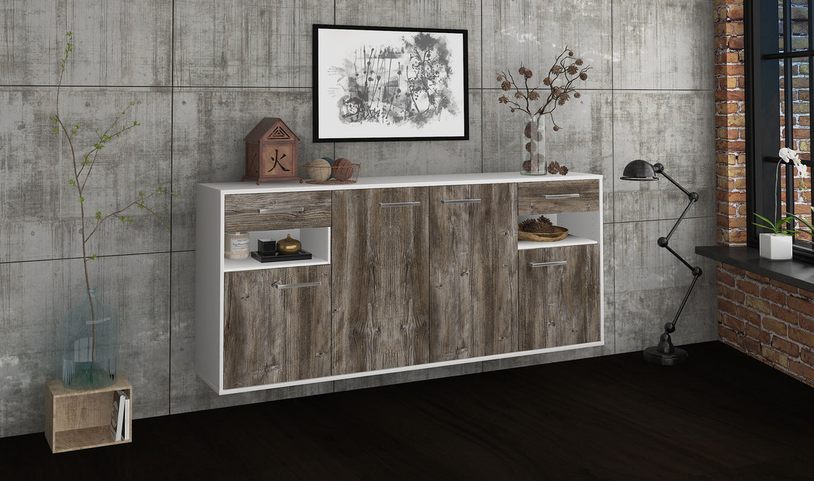 Sideboard Killeen, Treibholz Seite (180x79x35cm) - Dekati GmbH