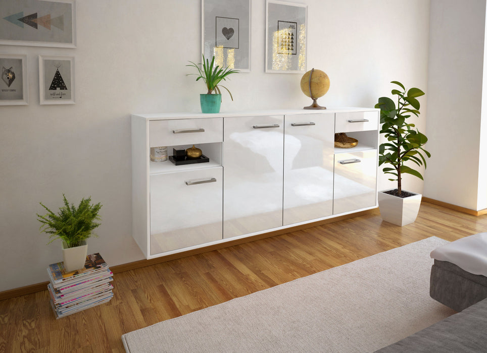 Sideboard Killeen, Weiß Seite (180x79x35cm) - Dekati GmbH