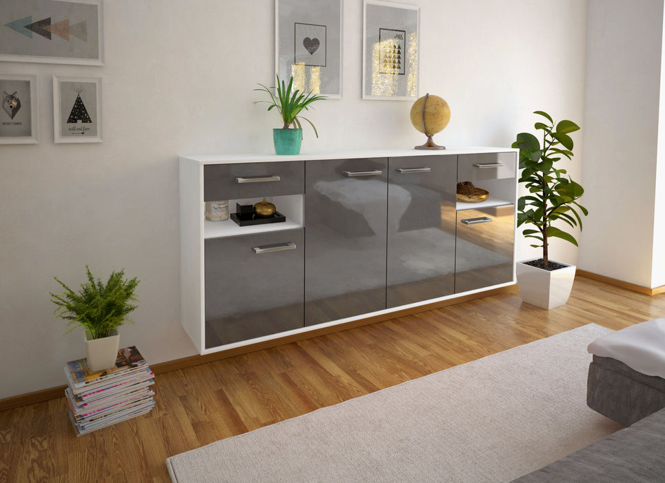 Sideboard Killeen, Grau Seite (180x79x35cm) - Dekati GmbH