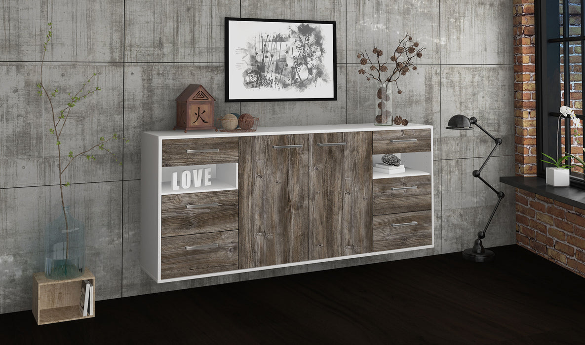 Sideboard Thornton, Treibholz Seite (180x79x35cm) - Dekati GmbH