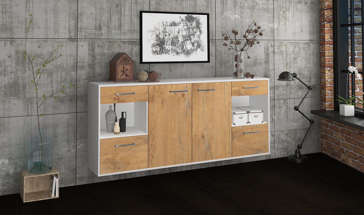 Sideboard Charleston, Eiche Seite (180x79x35cm) - Dekati GmbH