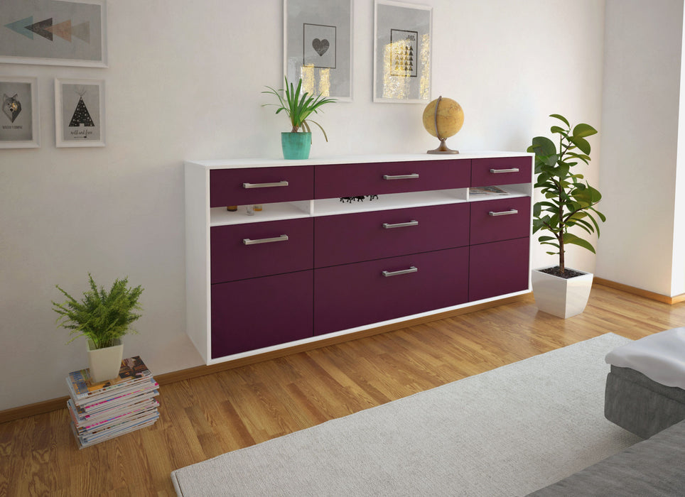 Sideboard Manchester, Lila Seite (180x79x35cm) - Dekati GmbH