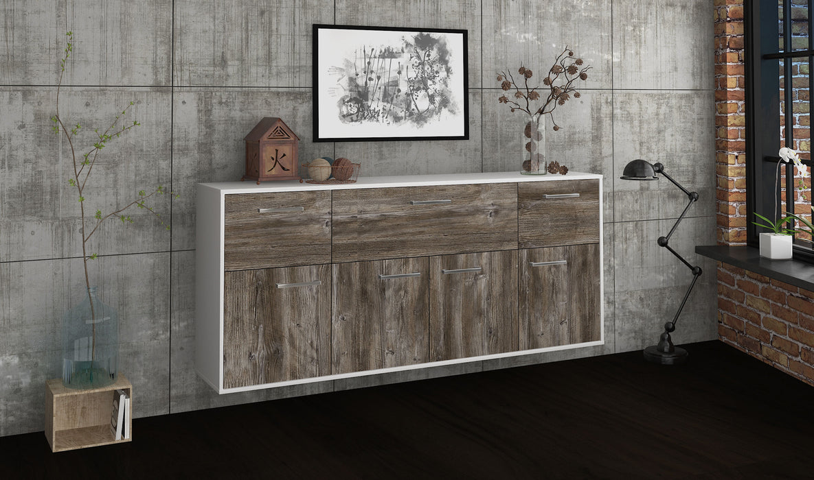 Sideboard Roseville, Treibholz Seite (180x79x35cm) - Dekati GmbH