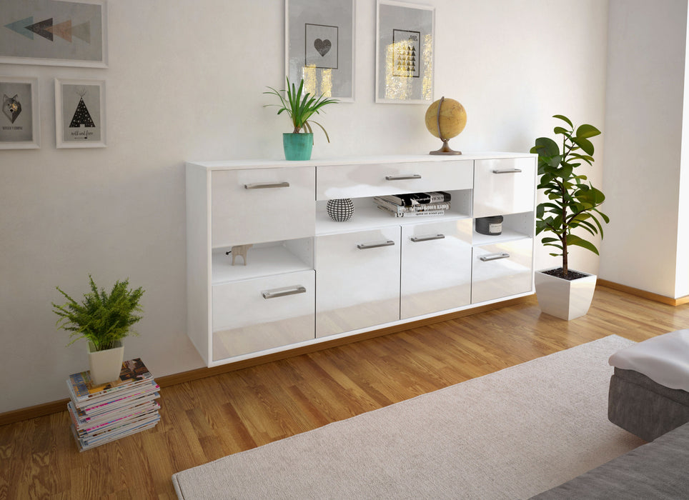 Sideboard Downey, Weiß Seite (180x79x35cm) - Dekati GmbH