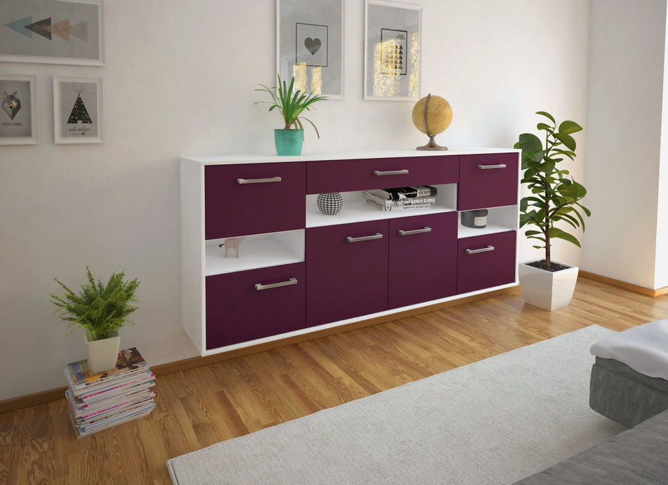 Sideboard Downey, Lila Seite (180x79x35cm) - Dekati GmbH