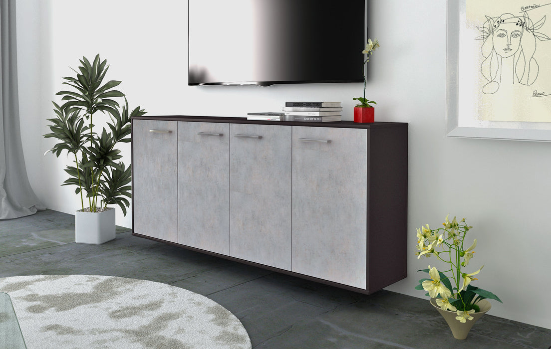 Sideboard Lakewood, Beton Seite (180x79x35cm) - Stil.Zeit Möbel GmbH