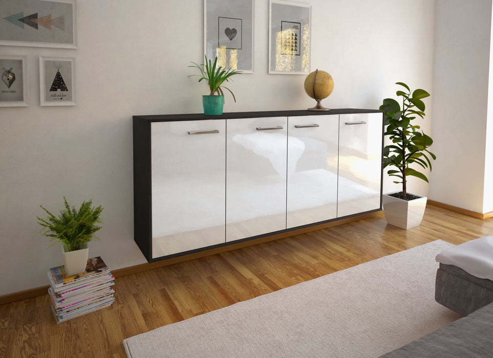 Sideboard Lakewood, Weiß Seite (180x79x35cm) - Stil.Zeit Möbel GmbH