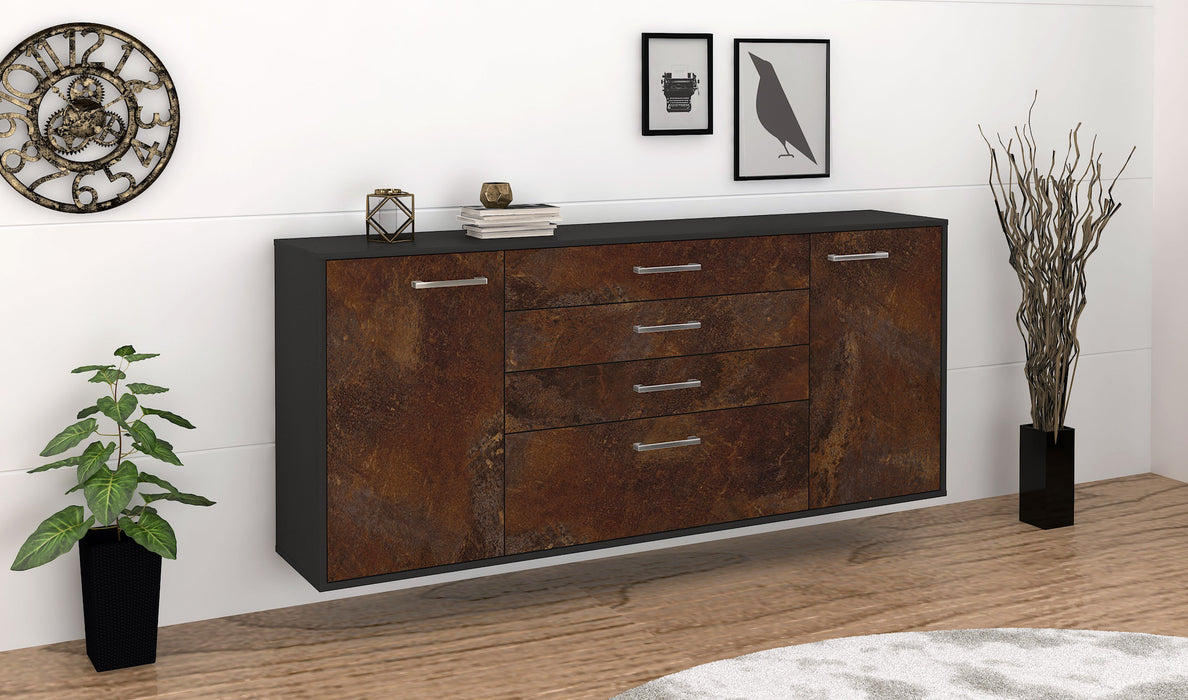 Sideboard Alexandria, Rost Seite (180x79x35cm) - Stil.Zeit Möbel GmbH