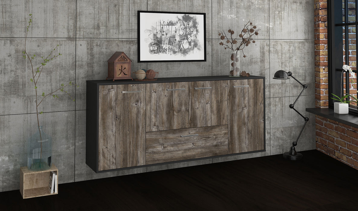 Sideboard Escondido, Treibholz Seite (180x79x35cm) - Stil.Zeit Möbel GmbH