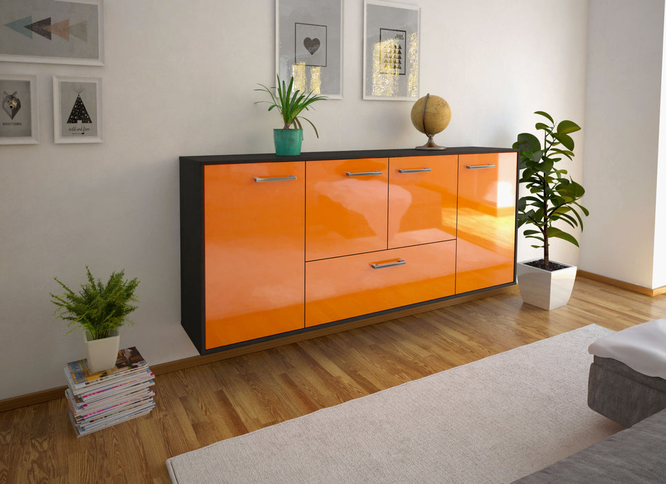 Sideboard Escondido, Orange Seite (180x79x35cm) - Stil.Zeit Möbel GmbH