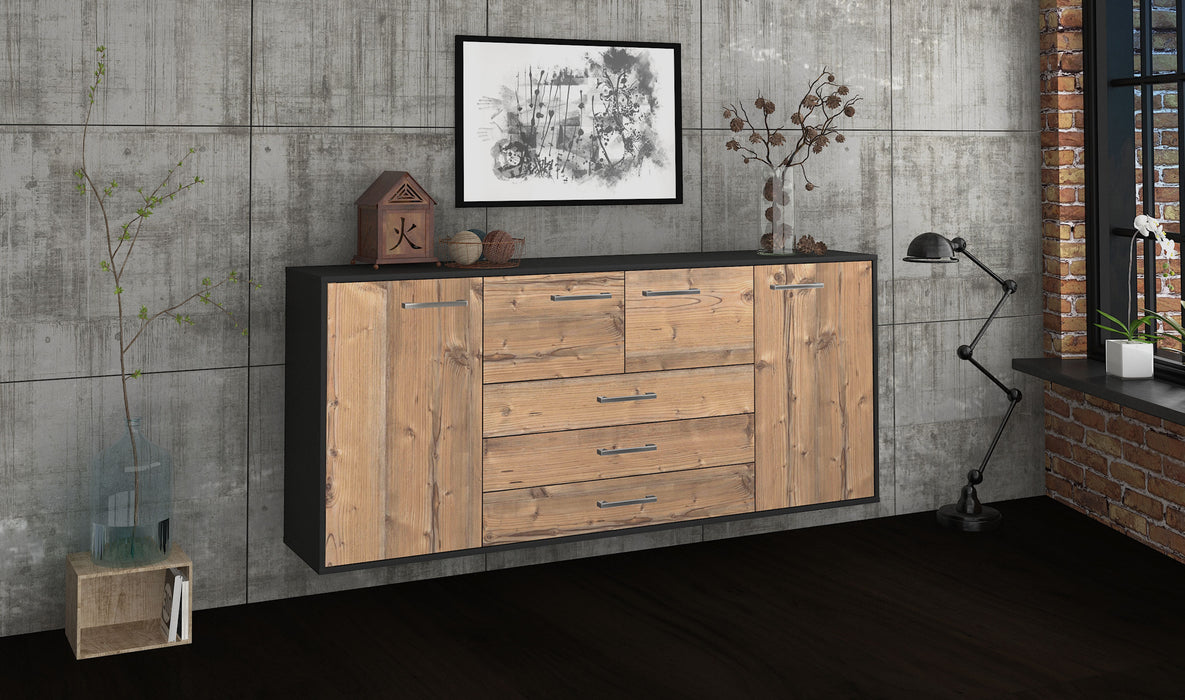 Sideboard Metairie, Pinie Seite (180x79x35cm) - Stil.Zeit Möbel GmbH