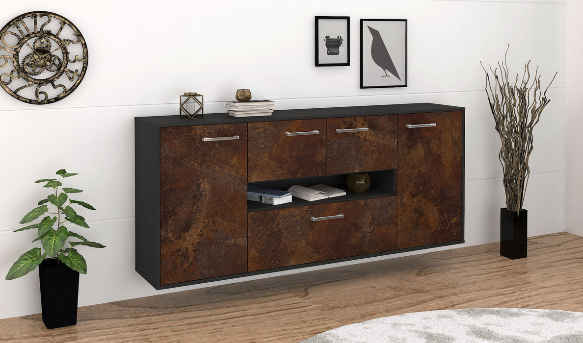 Sideboard Warren, Rost Seite (180x79x35cm) - Stil.Zeit Möbel GmbH