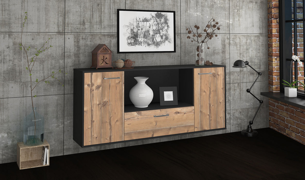 Sideboard Fort Collins, Pinie Seite (180x79x35cm) - Stil.Zeit Möbel GmbH