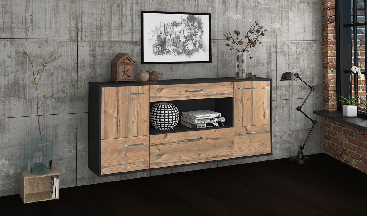 Sideboard East Los Angeles, Pinie Seite (180x79x35cm) - Stil.Zeit Möbel GmbH