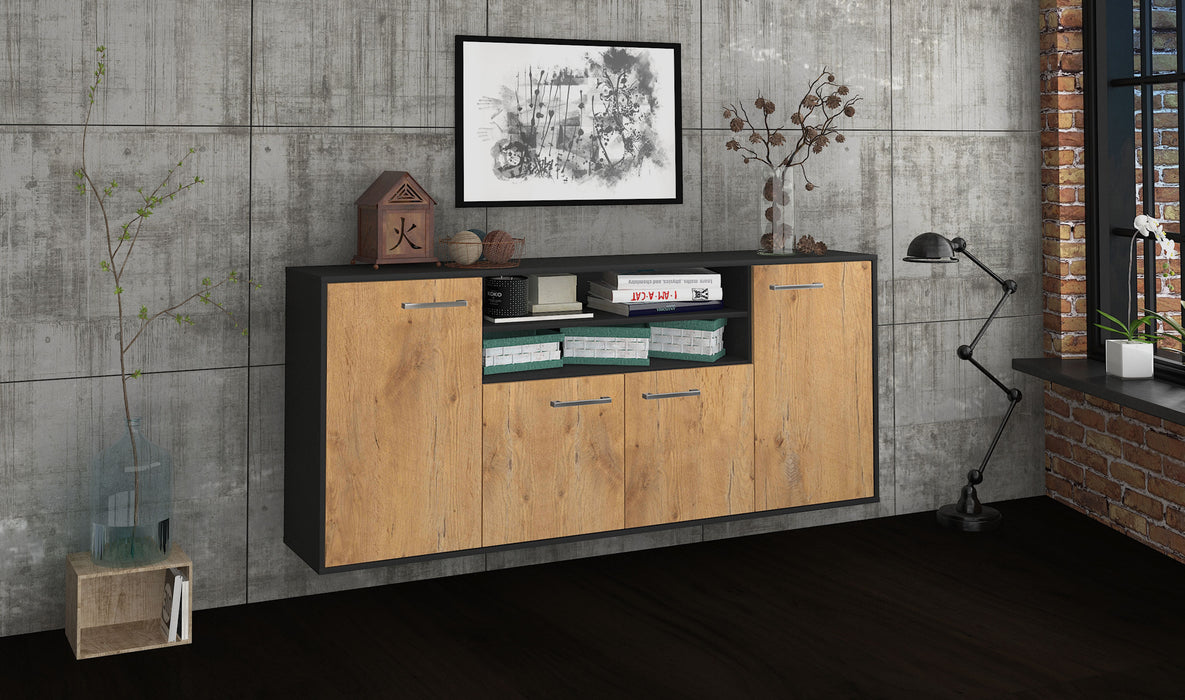 Sideboard Mesquite, Eiche Seite (180x79x35cm) - Stil.Zeit Möbel GmbH