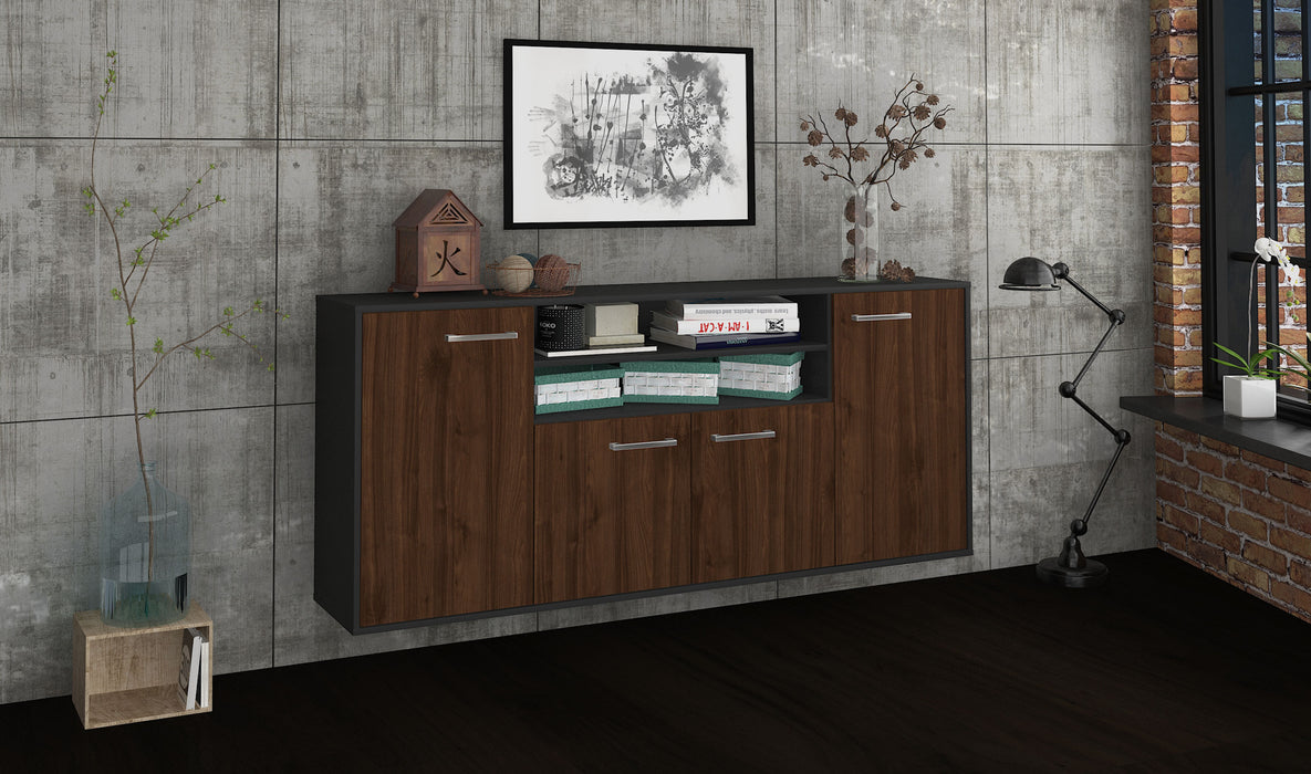 Sideboard Mesquite, Walnuss Seite (180x79x35cm) - Stil.Zeit Möbel GmbH