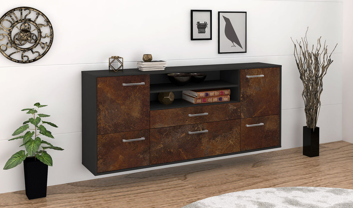 Sideboard Elk Grove, Rost Seite (180x79x35cm) - Stil.Zeit Möbel GmbH