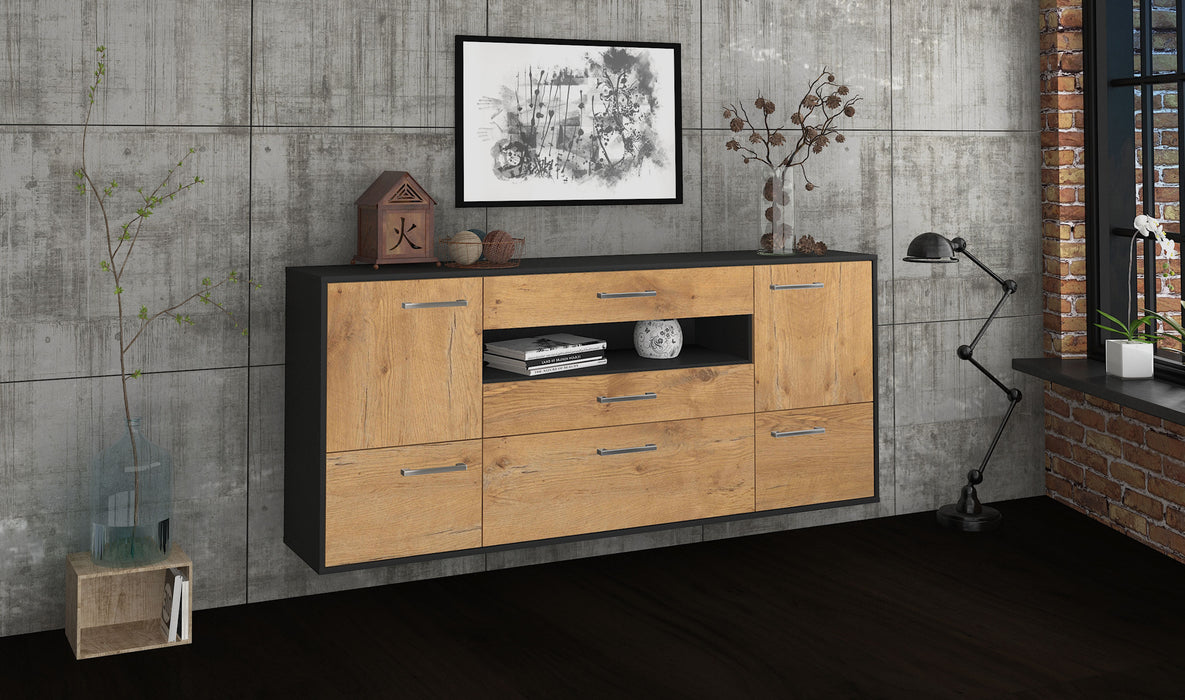 Sideboard Savannah, Eiche Seite (180x79x35cm) - Stil.Zeit Möbel GmbH