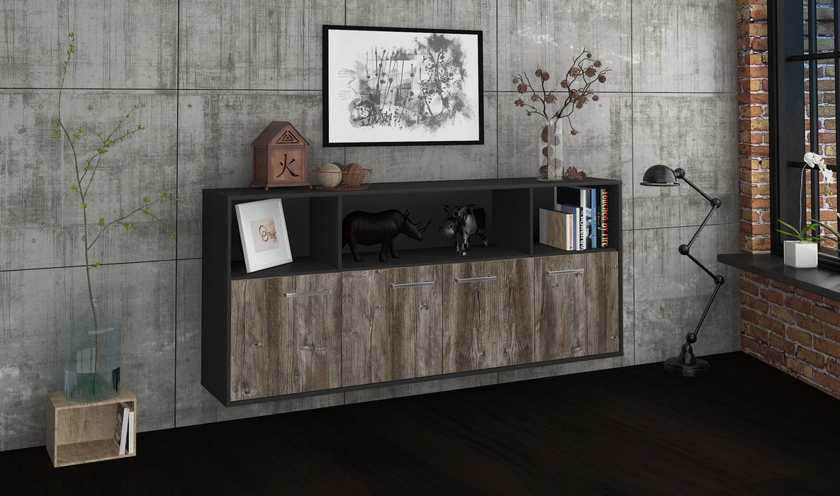 Sideboard Columbia, Treibholz Seite (180x79x35cm) - Stil.Zeit Möbel GmbH