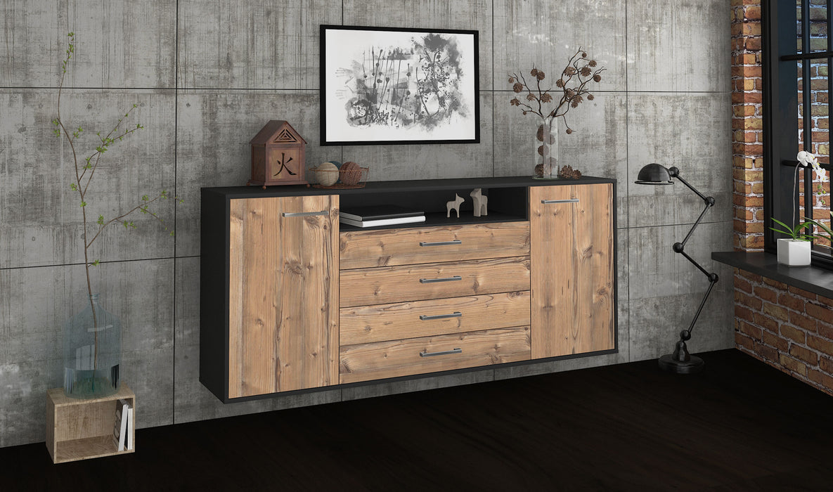 Sideboard New Haven, Pinie Seite (180x79x35cm) - Stil.Zeit Möbel GmbH