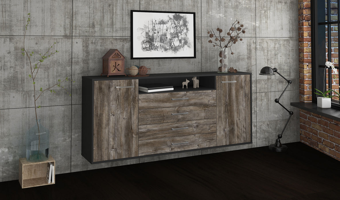 Sideboard New Haven, Treibholz Seite (180x79x35cm) - Stil.Zeit Möbel GmbH