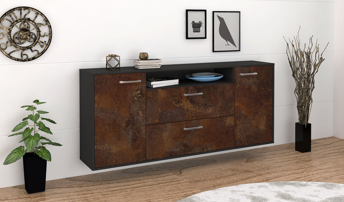 Sideboard Thousand Oaks, Rost Seite (180x79x35cm) - Stil.Zeit Möbel GmbH