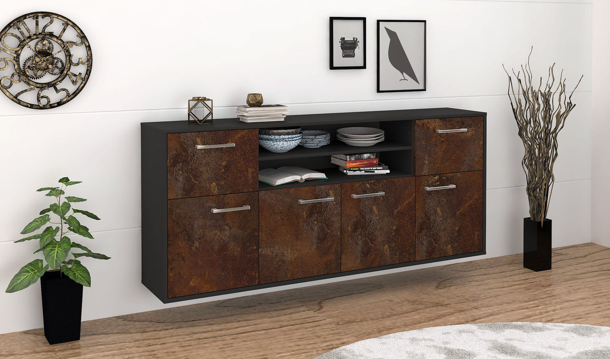 Sideboard Topeka, Rost Seite (180x79x35cm) - Stil.Zeit Möbel GmbH