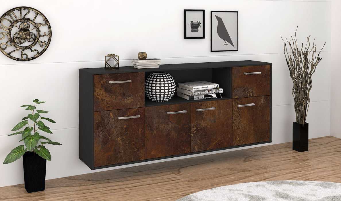 Sideboard West Valley City, Rost Seite (180x79x35cm) - Stil.Zeit Möbel GmbH