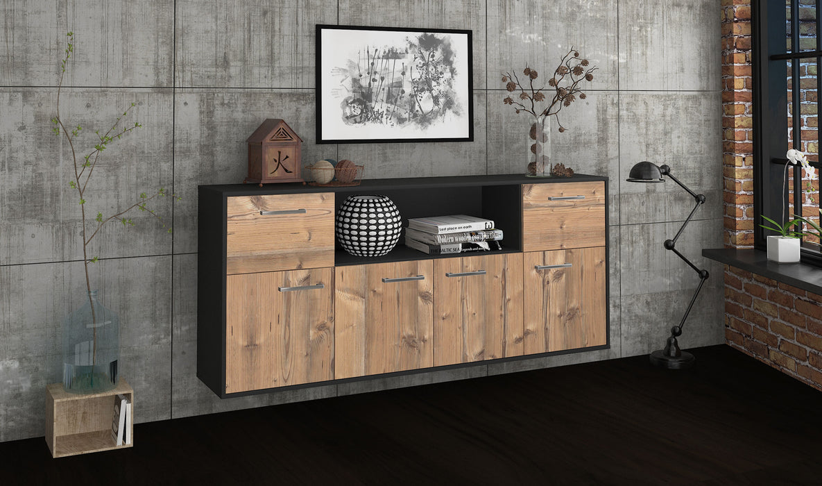 Sideboard West Valley City, Pinie Seite (180x79x35cm) - Stil.Zeit Möbel GmbH