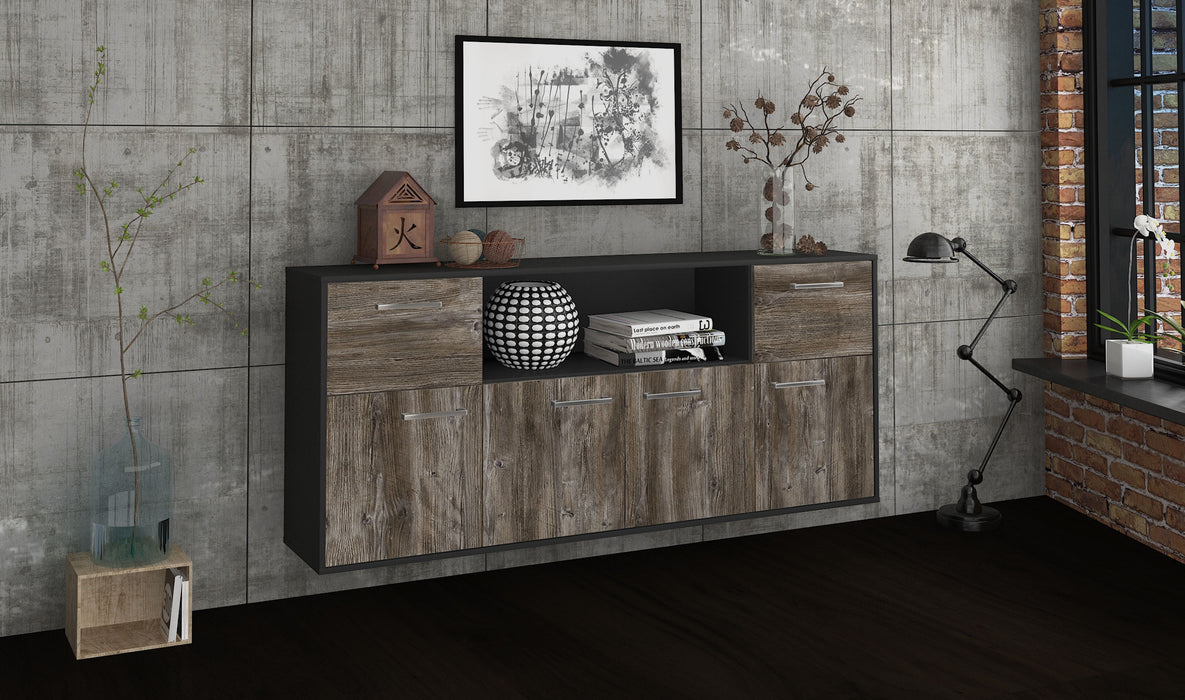 Sideboard West Valley City, Treibholz Seite (180x79x35cm) - Stil.Zeit Möbel GmbH