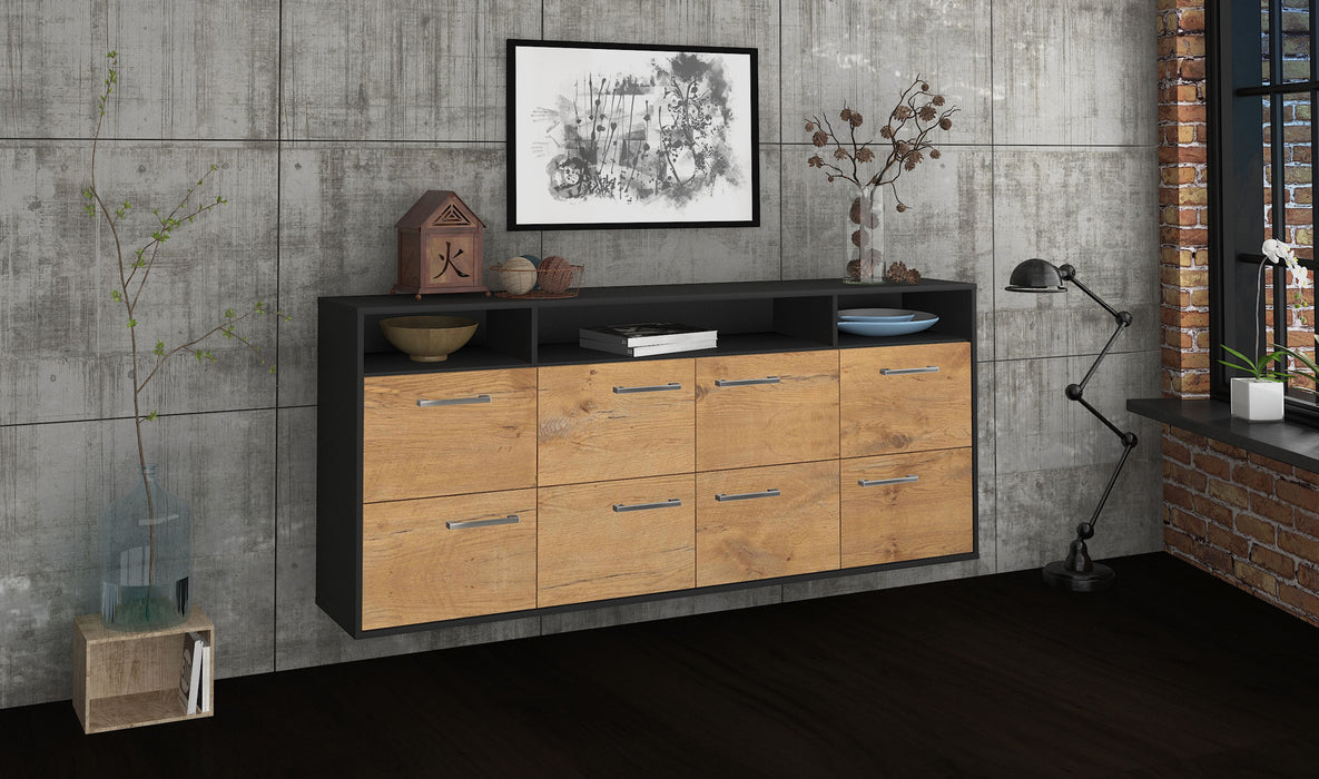 Sideboard Concord, Eiche Seite (180x79x35cm) - Stil.Zeit Möbel GmbH