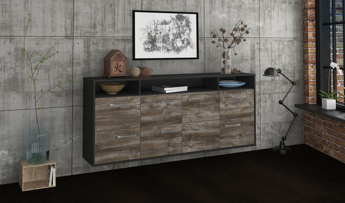 Sideboard Concord, Treibholz Seite (180x79x35cm) - Stil.Zeit Möbel GmbH