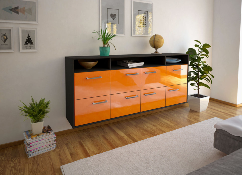 Sideboard Concord, Orange Seite (180x79x35cm) - Stil.Zeit Möbel GmbH