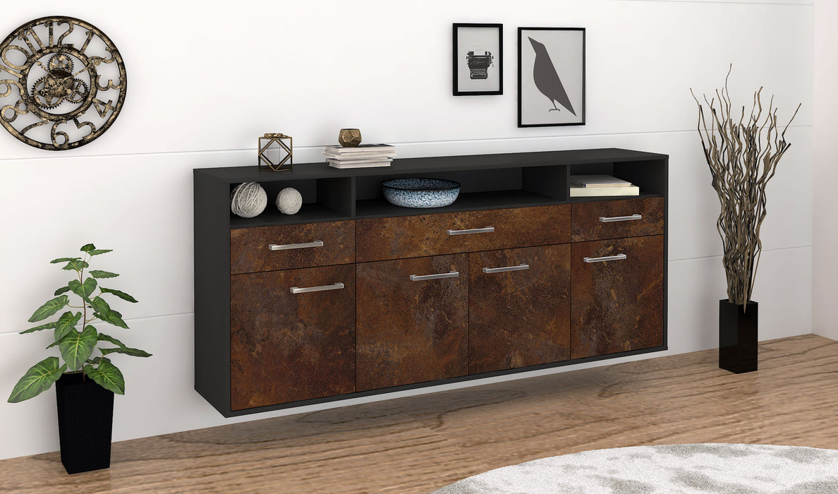 Sideboard Simi Valley, Rost Seite (180x79x35cm) - Stil.Zeit Möbel GmbH