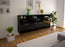 Sideboard Simi Valley, Schwarz Seite (180x79x35cm) - Stil.Zeit Möbel GmbH