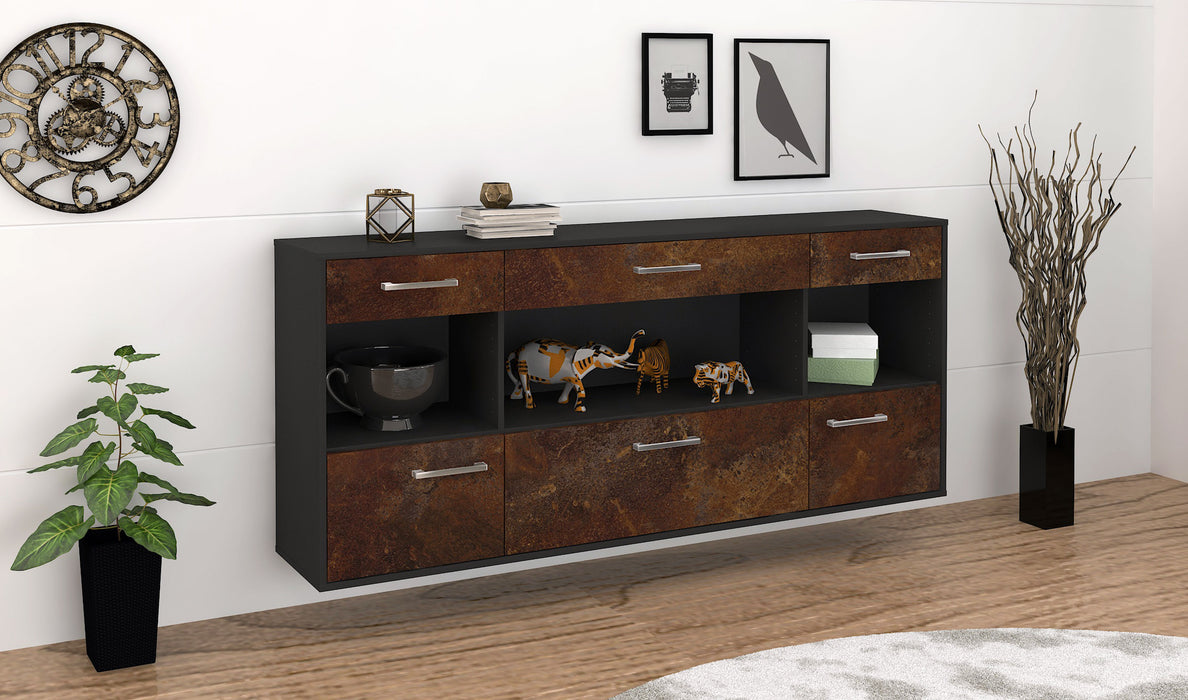 Sideboard Clarksville, Rost Seite (180x79x35cm) - Stil.Zeit Möbel GmbH