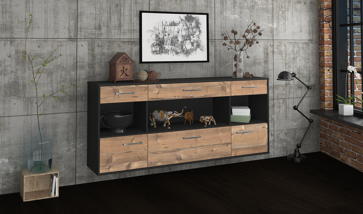 Sideboard Clarksville, Pinie Seite (180x79x35cm) - Stil.Zeit Möbel GmbH