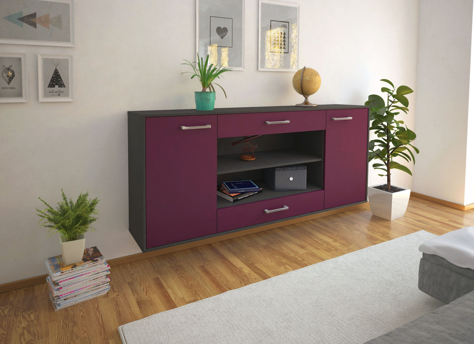 Sideboard Olathe, Lila Seite (180x79x35cm) - Stil.Zeit Möbel GmbH