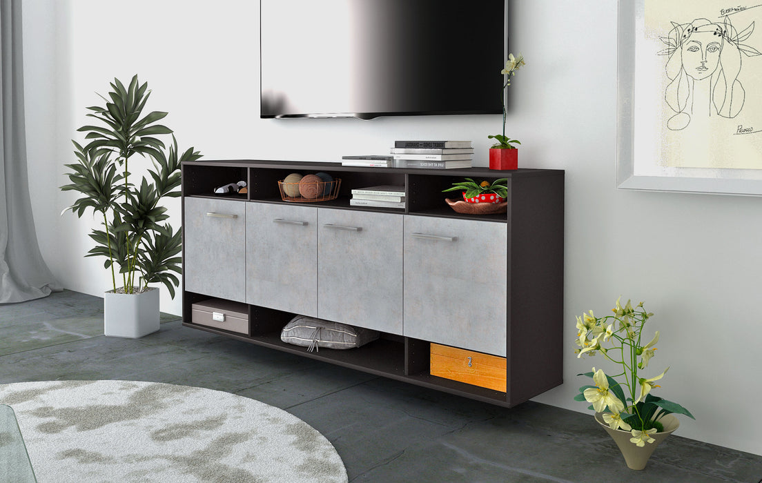 Sideboard Provo, Beton Seite (180x79x35cm) - Stil.Zeit Möbel GmbH