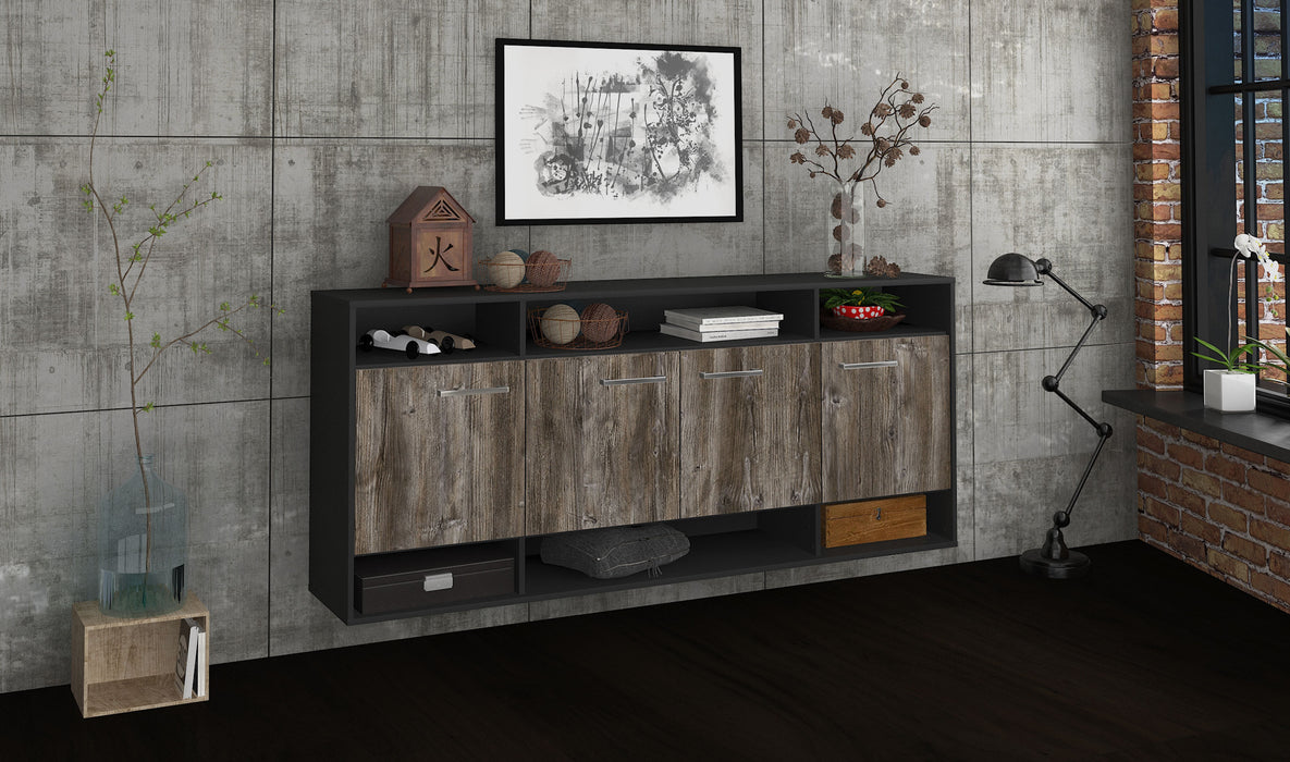 Sideboard Provo, Treibholz Seite (180x79x35cm) - Stil.Zeit Möbel GmbH