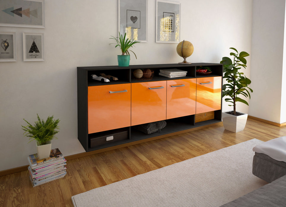 Sideboard Provo, Orange Seite (180x79x35cm) - Stil.Zeit Möbel GmbH