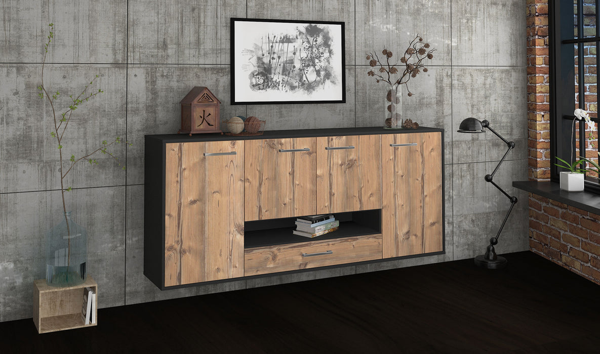 Sideboard Abilene, Pinie Seite (180x79x35cm) - Stil.Zeit Möbel GmbH