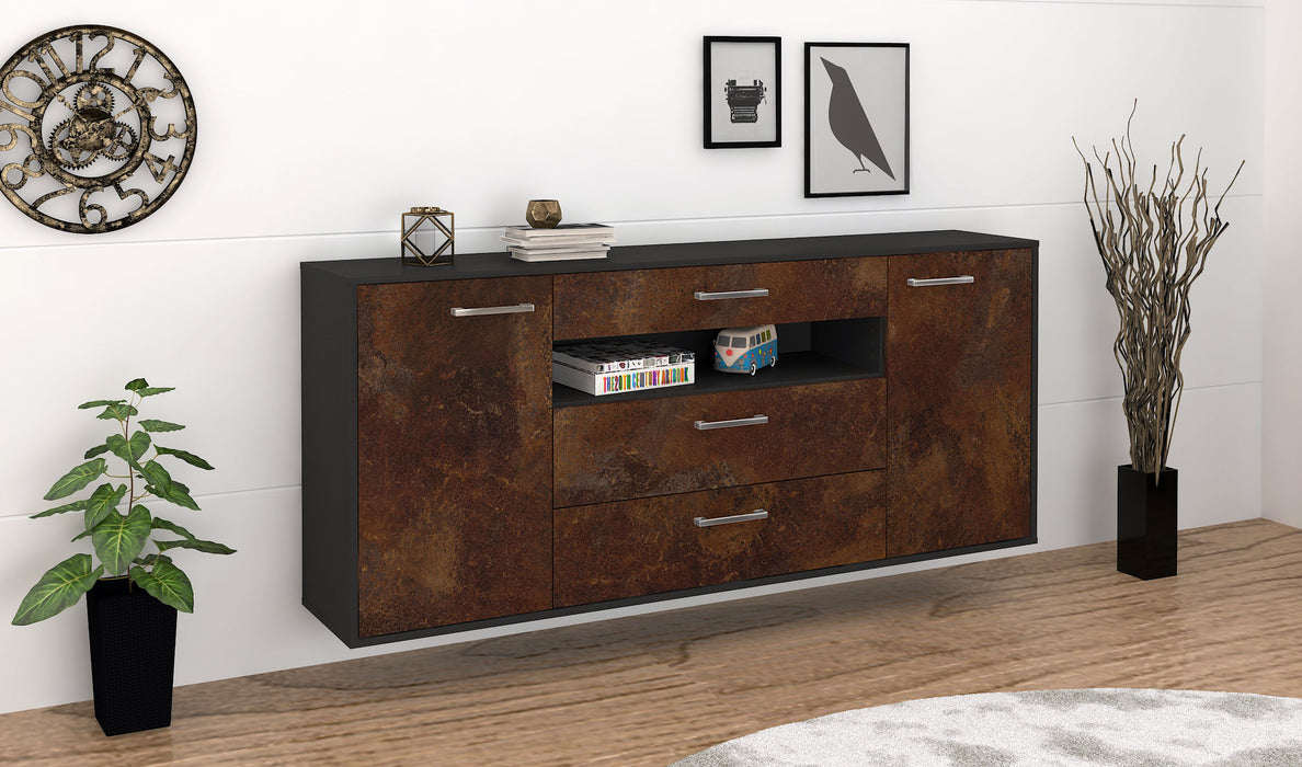 Sideboard Vallejo, Rost Seite (180x79x35cm) - Stil.Zeit Möbel GmbH