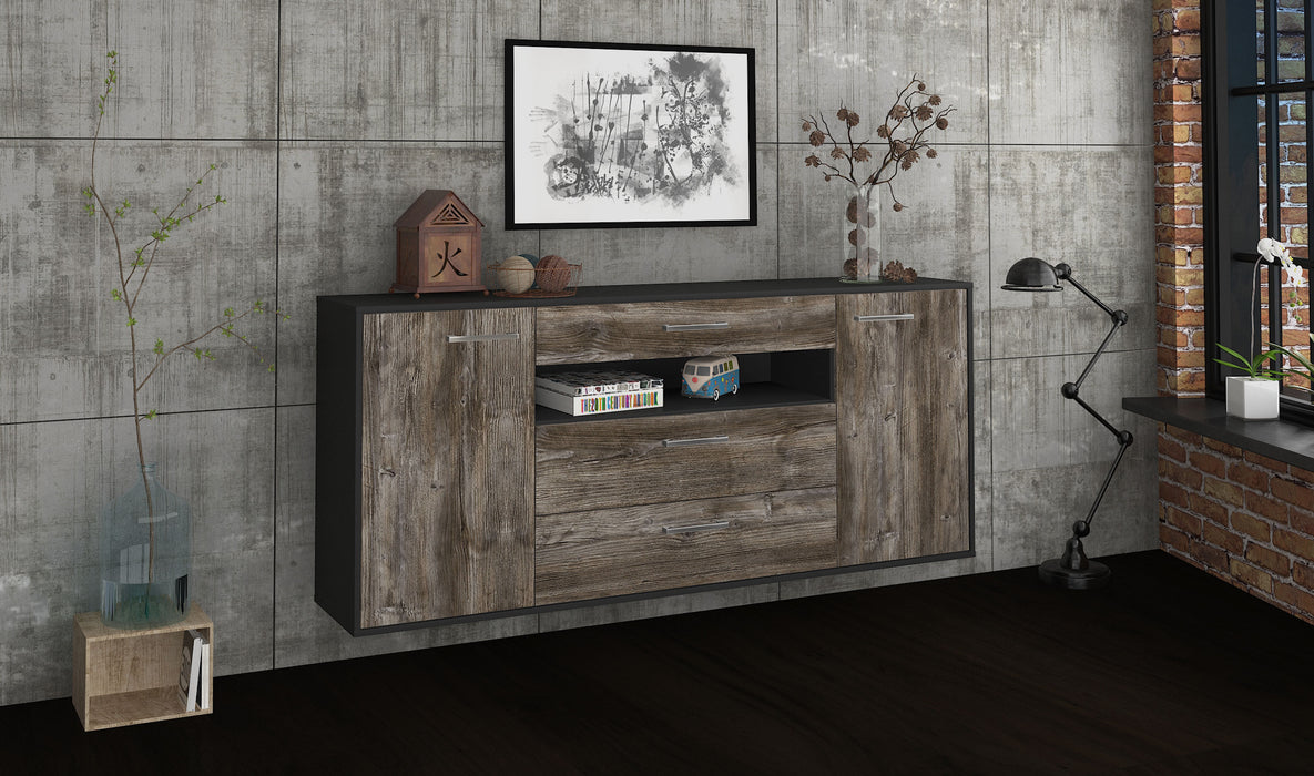 Sideboard Vallejo, Treibholz Seite (180x79x35cm) - Stil.Zeit Möbel GmbH