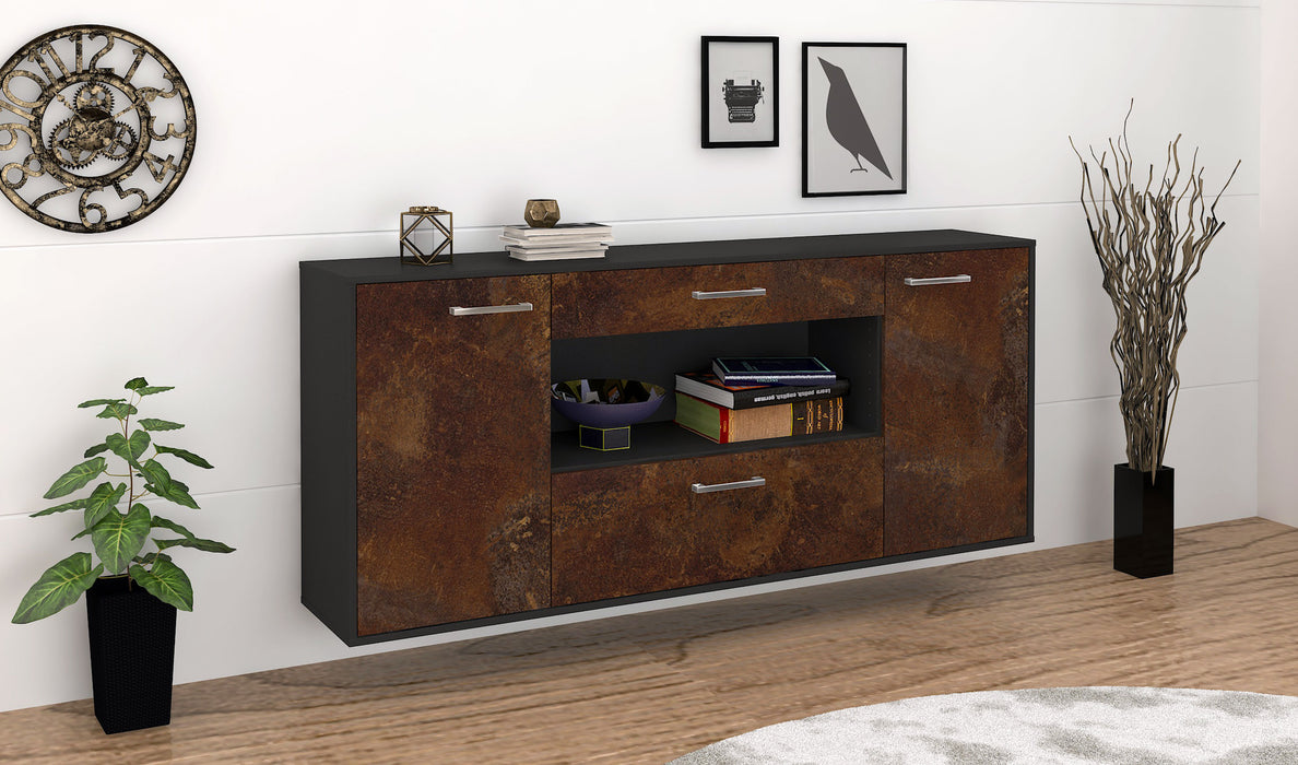 Sideboard Ann Arbor, Rost Seite (180x79x35cm) - Stil.Zeit Möbel GmbH