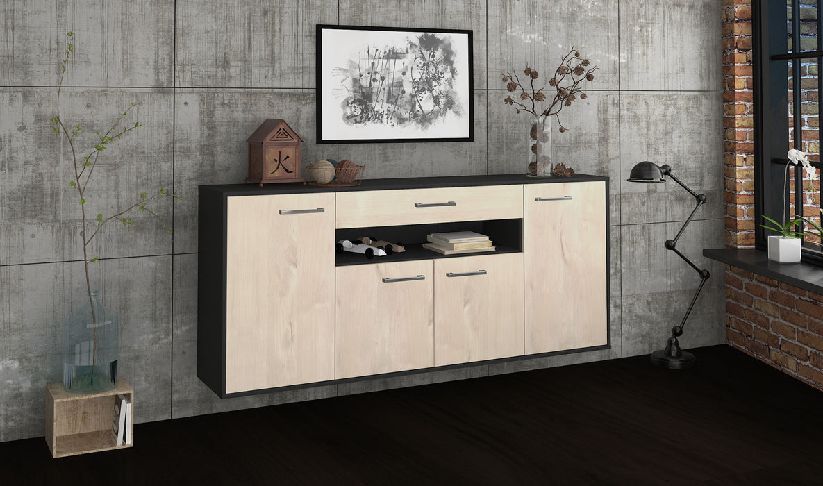 Sideboard Lansing, Zeder Seite (180x79x35cm) - Stil.Zeit Möbel GmbH