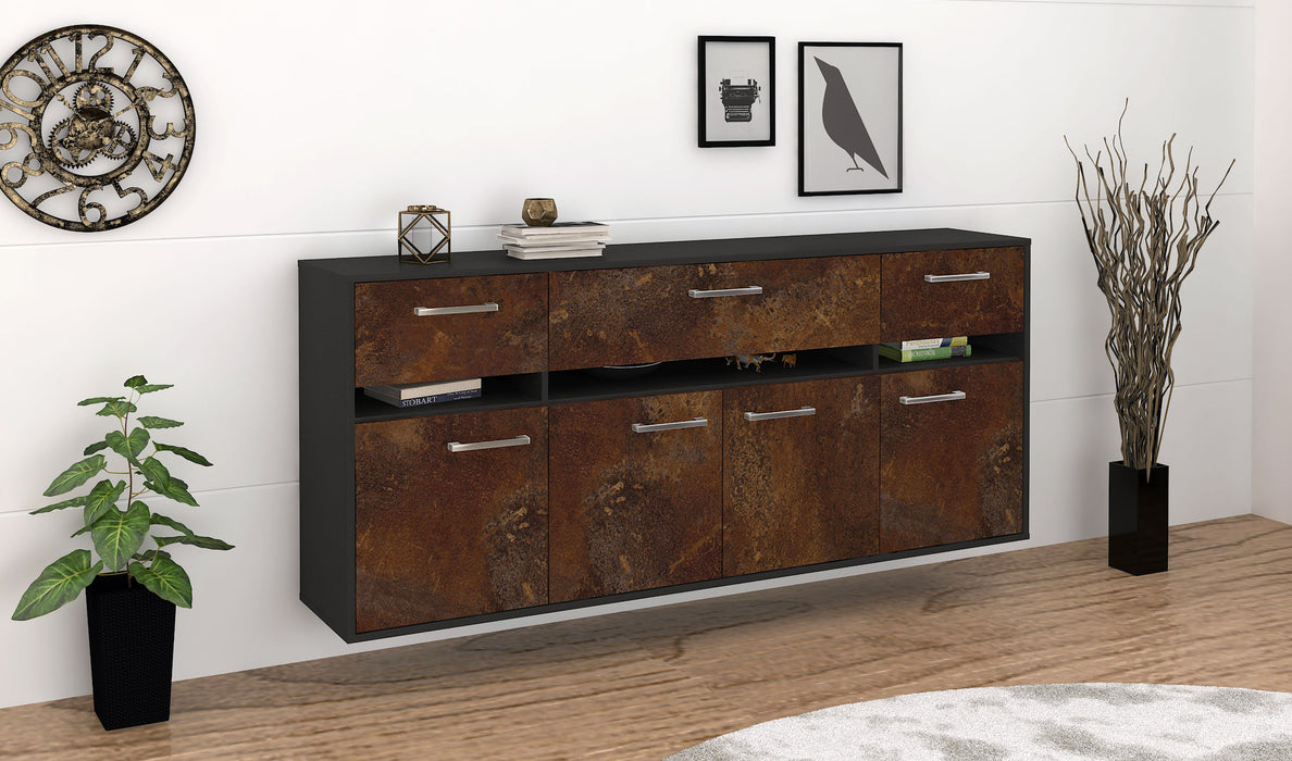 Sideboard Gainesville, Rost Seite (180x79x35cm) - Stil.Zeit Möbel GmbH