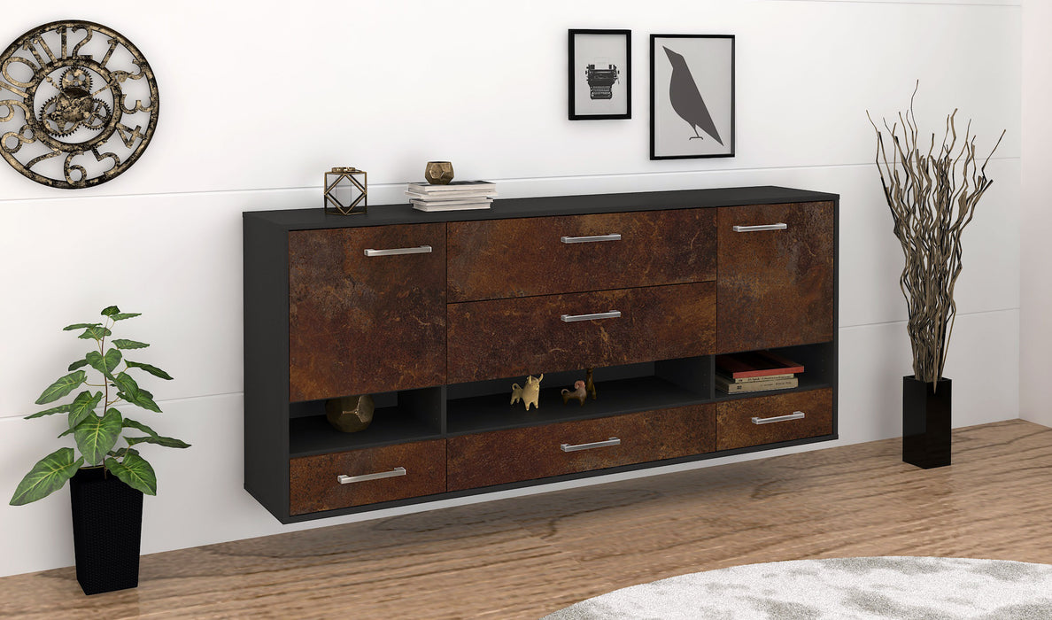 Sideboard Lafayette, Rost Seite (180x79x35cm) - Stil.Zeit Möbel GmbH