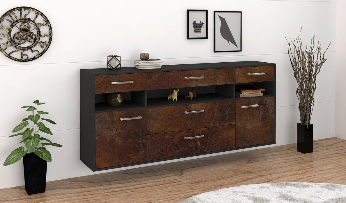 Sideboard Inglewood, Rost Seite (180x79x35cm) - Stil.Zeit Möbel GmbH